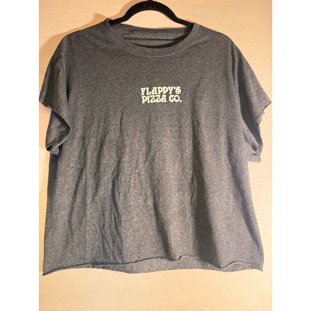 Flappy’s Pizza Co Sonora CA T-Shirt Men’s Large Gray Local Restaurant Tee - Picture 2 of 8